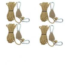 4pcs 157.48 Inch Metal Pulley Camping Tent Guy Rope With Reflective Strip, Adjustable Drawstring Buckle Fastener, Suitable For Outdoor Camping, Outdoor Equipment, Awning Fixing And Holiday Decoration, Elastic Outdoor Storage Bag, Easy Installation - Multicolor - View 15