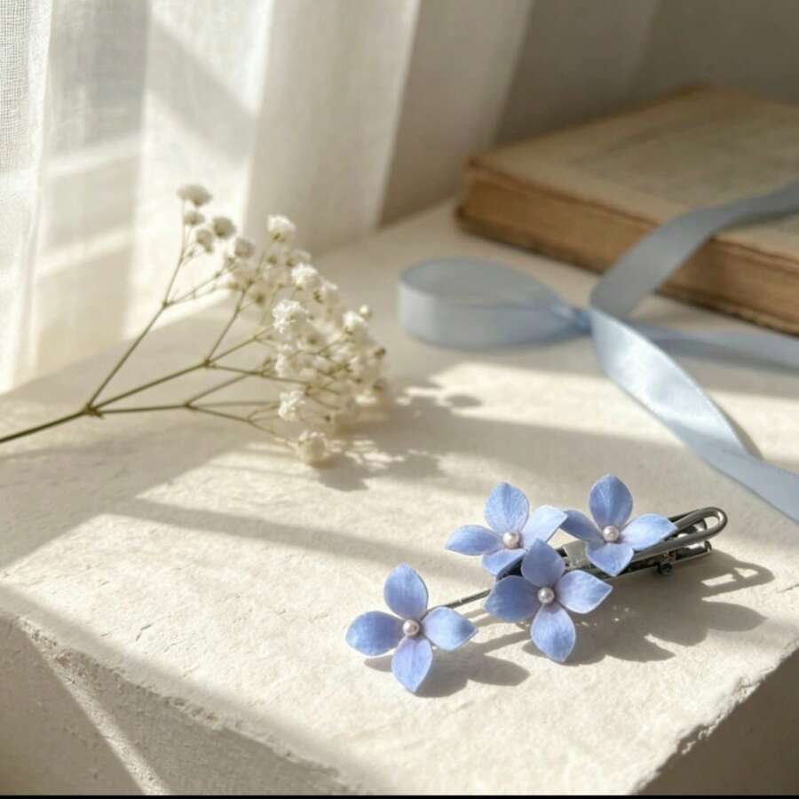 1pc/2pcs Floral Print Bohemian Synthetic Fiber Spring Summer Autumn Winter - Blue - View 1