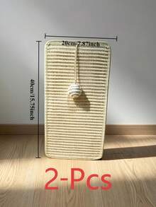 2pcs Set (Cat Scratching Board + Hanging Ball) Sisal Cat Scratching Pad - Ergonomic Design For Sofa Resting, Exercise And Scratching - Durable Faux Sisal Material - Perfect Cat Gift, Cat Scratching Pad, Pet Furniture Accessory, Modern Pet Accessory, Durable Pet Item - one-size - View 12