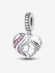 1pc Pet Paw Print Pendant Bead, Suitable For Women's Bracelets, Bangles, DIY Jewelry Making And Daily Wear Accessories - Silver - View 19