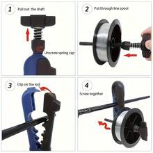 1pc Fishing Line Spooler Portable Fishing Line Reel Winder Rotating Fishing Line Reel Bait Fishing Line Spooler Carp Fishing Equipment - Multicolor - View 3
