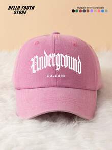 1pc "CULTURE" Letter Print Classic Hard Top Baseball Cap, Lightweight Comfortable All-Season Wear Classic Multi-Function Baseball Cap, Unisex Baseball Cap, Outdoor Casual Sports Hat Suitable For Daily Life And Street Wear - A - View 11