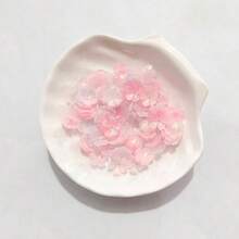 120pcs Magic‑Golden Two‑Tone Sakura Acrylic Through‑Hole Loose Beads For DIY Bracelet Phone Charm Keychain Craft Supplies - Multicolor - View 27