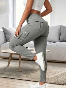 Women Pants - Grey - View 5