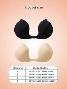 1pc Women's New Fox Tail Adhesive Bra, Self-Adhesive Front Buckle Design, Small Chest Enhancing Soft Comfortable Breast Pads, Suitable For Wedding Photography, Daily Commute, Beach Vacation - Multicolor - View 7