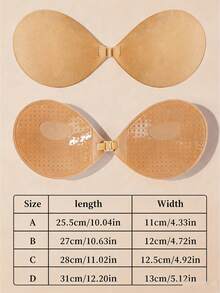 vfvQueen 1/2/4pcs Reusable Invisible Breathable Silicone Front-Clasp Push-Up Bra, Nipple Covers, Women's Lingerie Accessories, Suitable For Summer Dresses, Jumpsuits, Wedding Dresses (Please Refer To Size Chart Before Ordering) - Multicolor - View 4