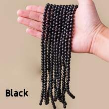 1PC Natural Crystal Colored Cat Eye Stone Beaded Choker Necklace, DIY Gravel Chip Pendant Necklace, Fashion Jewelry Accessory For Women - Cat's Eye Semi-finished Long Bead - View 17