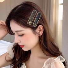 Rhinestone High-End Hair Clip New Side Clip Fashion Elegant Forehead Bangs Clip Minimalist Versatile BB Clip Hair Accessory - Multicolor - View 7