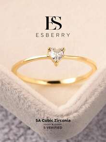 ESBERRY 1pc Eternal Ring, Luxurious & Exquisite Jewelry Gift For Women - Gold - View 1