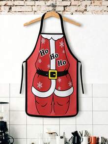 2pcs Christmas Apron, Fun Apron, Suitable For Cooking In The Kitchen, For Festivals And Parties. It's Also A Great Gift To Give To Friends. - Multicolor - View 9