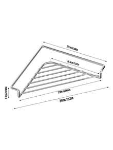 1/2pcs Kitchen Sink Metal Drain Rack, Triangle Sink Multi-Function Cloth Sponge Drain Storage Rack - Dish Drying Rack - View 2
