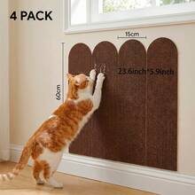 Self-Adhesive Cat Scratching Pad, Suitable For Sofa, Wall, Floor, DIY Cuttable Cat Toy, Indoor Cat Furniture Protection Pad, Durable Scratching Pad For Claw Sharpening, Resting, Playing, Home Cat Supplies, Sofa Protection Pad - 15cm X 60cm - View 18
