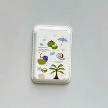 1pc Fresh Floral Heart Creative Magnetic Phone Card Holder, Card Slot For ID Card, Bank Card, Credit Card, Unisex - Multicolor - View 10