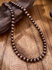 luodee Women's Vintage European Bohemian Western Beaded Necklace, Handmade Brushed Pearl Necklace, Layered Design For Better Effect, Suitable For Daily Wear, Dating, And Theme Parties - Vintage Beaded Necklace - View 5