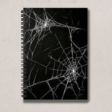 1pc Spider Web Spiral Notebook, A5 Lined, High-Quality Paper, Lined Notebook For Office And School Use, Perfect Gift For Friends, Sisters, Brothers, Teachers And Students - Christmas, Halloween - Lined Book - View 5
