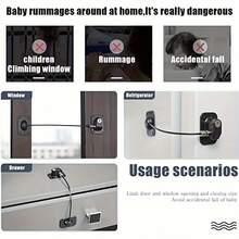 Heavy Duty Metal Safety Lock Set, Window And Refrigerator Locks, Home Security Locks, Fashionable Metal Appearance | Sturdy Structure | Home Door Locks - Durable - View 11