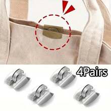4/8Pairs Magnetic Clasp Invisible Seamless Buckle, Metal Snap Button For Handbag, Wallet Decoration DIY Craft Accessories, Suitable For Bags, Jewelry Boxes And More - Multicolor - View 21
