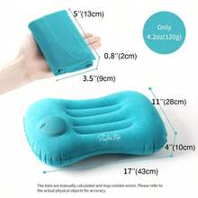 Manual Inflatable Multi-Function Travel Pillow/Cushion, Suitable For Travel, Home And Outdoor Camping - Multicolor - View 4