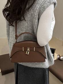 Retro-Style Women's 2026 New Fashionable Crossbody Bag That Is Versatile And Luxurious, Small Square Bag - Brown - View 6