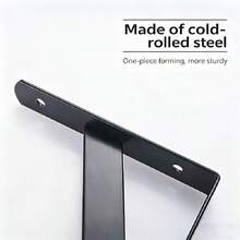 1pc 12pcs 20pcs 8 Inch Black Triangle Bracket Heavy Duty Metal Shelf Bracket Suitable For Home Kitchen Office Support Corner Bracket - A-8 Inch - View 6
