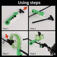 1pc Fishing Line Spooler Portable Fishing Line Reel Winder Rotating Fishing Line Reel Bait Fishing Line Spooler Carp Fishing Equipment - Multicolor - View 9