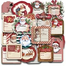 60pcs Christmas Gift Name Tags With Santa Claus, Reindeer, And Christmas Tree Designs - Self-Adhesive Merry Christmas Packaging Labels, Suitable For Holidays, Christmas, Birthdays, And Wedding Gifts - Multicolor - View 1
