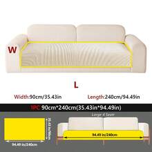 1PC Cream-Style Plush Velvet Non-Slip Pet-Friendly & Stain-Resistant Sofa Cushion – Sofa Decorative Protector Cover, Fits 1, 2, 3, 4-Seater Sofas, All-Season Universal, Machine Washable, Durable, Dustproof - Beige - View 12