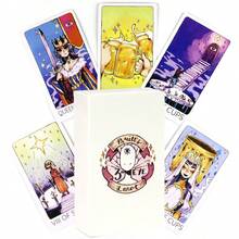 78 Pcs Third-Eye Tarot Cards 10x6cm Anime-Style Full English Tarot Deck, Interactive Divination Card Game, Fun Board Game For Family Parties And Team Building Nights - Multicolor - View 2