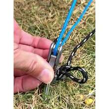 2pcs Rope Set With Roller Tensioner, Adjustable Rope Pulley System Set With Lock, Metal Hook Nylon Rope, Suitable For Camping Tents, Awnings, Clotheslines And Outdoor Equipment - A - View 6