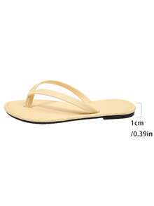 Women's Flip Flops Woven Millet Grain Slippers Comfortable Lightweight Fashionable Versatile Suitable For Vacation Beach Daily Home Leisure - Yellow - View 7