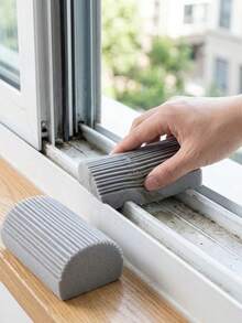 Wet Cleaning Dusting Sponge, High Density Reusable Cleaning Sponge With 11 Grooves, For Blinds, Window Tracks, Vents And Hard-To-Reach Baseboards - Multicolor - View 2