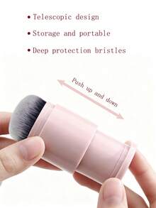 Blush Brush/Foundation Brush/Portable Retractable With Cap/Setting Powder Loose Powder Brush Contour Brush Makeup/Travel/Portable Multi-Function Makeup Brush - Multicolor - View 3