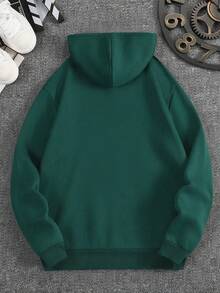 Men Hoodies - Dark Green - View 2