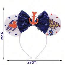asmodee 1 chiếc băng đô tai Minnie Mouse Disney, băng đô nơ đính sequin Toy Story, phụ kiện tóc cosplay công viên chủ đề (kiểu ngẫu nhiên) - Nhiều mẫu - Xem 11