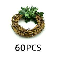 60pcs 30pcs 20pcs 12pcs 8pcs 6pcs 4pcs 2pcs Exquisite Table Decor Christmas Party Artificial Vine Napkin Rings - Green - View 14