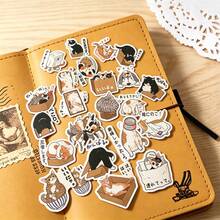 29pcs Cute Cat Planner Stickers, Posters, DIY Journal, Decorative Scrapbook Collage, Decorative Planner - Grid - View 3