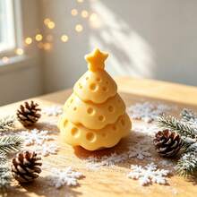 1pc Cheese Christmas Tree Ornament, Highly Attractive Food-Shaped, Mini 3D Desktop Decoration, Suitable For Desk, Dining Table, Office, Bookshelf, Living Room, Room Decor, Gift For Friends And Colleagues, Christmas Gift - Multiple Styles - View 4