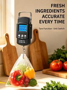 Portable Electronic Scale, Luggage Scale With Hook, Fishing Scale, Express Parcel Scale, 50kg Capacity, Mini Shopping Scale, Suitable For Travel, Batteries Not Included. [Hot Selling] - Portable electronic scales - View 2