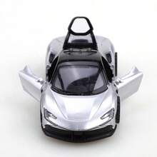 1pc (Bagged) Zinc Alloy Sports Car Toy, High-Quality Alloy Casting, Spring Function, Children's Toy, Suitable For Boys Over 3 Years Old, Gift - Multicolor - View 7