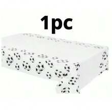 1pc/2pcs/3pcs Football Tablecloth, Football Tablecloth Set, Sports Theme Style Tablecloth, Waterproof, Oil-Proof, Stain-Resistant Disposable Rectangular Tablecloth, Suitable For Sports Theme Party Birthday Supplies And Decoration - Color: Random - View 8