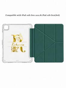 Personalized Custom Butterfly Monogram Case, Clear Transparent Shockproof Protective Cover With Pencil Holder, Custom Name Tablet Accessory For Daily Use, Unique Gift For Birthday Christmas Graduation - Multicolor - View 11