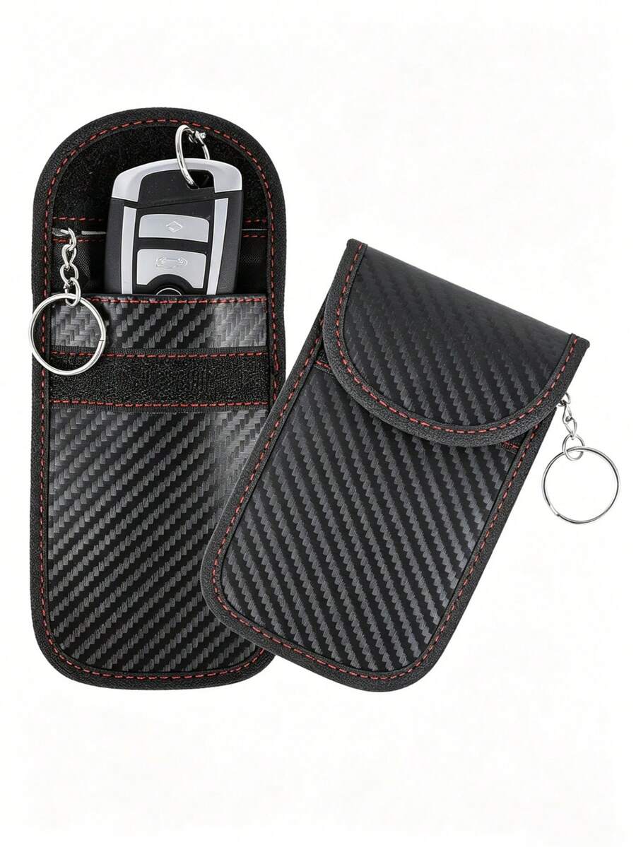 New Car Key Signal Blocking Bag, Car Key Anti-Theft Protection Case, RFID Anti-Theft Key Card Holder, Car Accessories