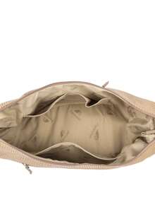 Simple Style, Large Capacity Crossbody Bag, Lightweight And Casual Dumpling Bag, Portable Travel Shoulder Commuting Bag - Apricot - View 5