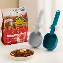 Multifunctional Dog And Cat Feeding Spoon, Cat Food Dispenser, Dog Food Storage, Convenient Spoon, Leak-Proof Cat And Dog Food Spoon, Feeding Tool, Multifunctional Pet Food Container Shaped Spoon, Dishwasher - 200ml - View 9