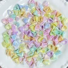 100pcs/Bag Mixed Color Flower Shape Acrylic Beads Colorful Calla Lily Flower Beads Loose Beads For DIY Handmade Bracelet Necklace Phone Chain Decorative Handicrafts Jewelry Making Supplies - Multicolor - View 8