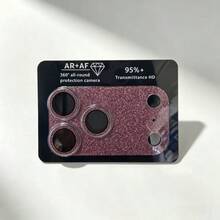 亮面相機鏡頭保護膜，適用於 iPhone 18 Pro Max/18 Pro，2026 新款酒紅色鏡頭膜，9H 硬度防刮 PC 材質，無氣泡、易安裝，高清晰透明，拍照清晰不模糊，時尚女性手機配件 - 彩色 - 查看 6