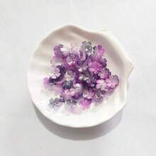 120pcs Magic‑Golden Two‑Tone Sakura Acrylic Through‑Hole Loose Beads For DIY Bracelet Phone Charm Keychain Craft Supplies - Multicolor - View 25