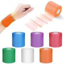 6cm*10m Foam-Based Sports Tape, Residue-Free Adhesive, Easy Tear, Suitable For Ankle, Wrist And Knee Sports Foam Bandage - Multicolor - View 2