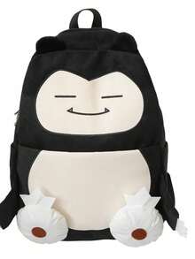 asmodee Snorlax Pokemon Cute Plush Backpack 3D Cartoon Character School Bag Large Capacity Soft Daily Backpack Adjustable Shoulder Straps Travel Backpack Suitable As Gift For Boys Girls/Teenagers - Multi-color - View 1
