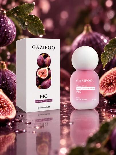 GAZIPOO 15ml Fig Fragrance Spray, Aromatic Green Scent With Fig, Fig Leaf, Grapefruit, Bergamot, Fig Tree, Jasmine, Pink Pepper, Cedarwood, Fresh And Elegant, Long-Lasting, Compact And Portable Women's Fragrance, Suitable For Daily, Dating, Travel, Holiday Gift, Halloween, Christmas Gift